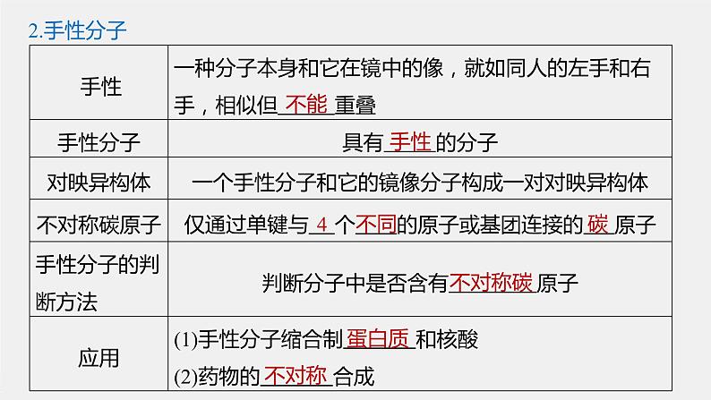 高中化学鲁科版（2019）选择性必修2 第2章 第2节 第3课时 分子的空间结构与分子性质课件第5页