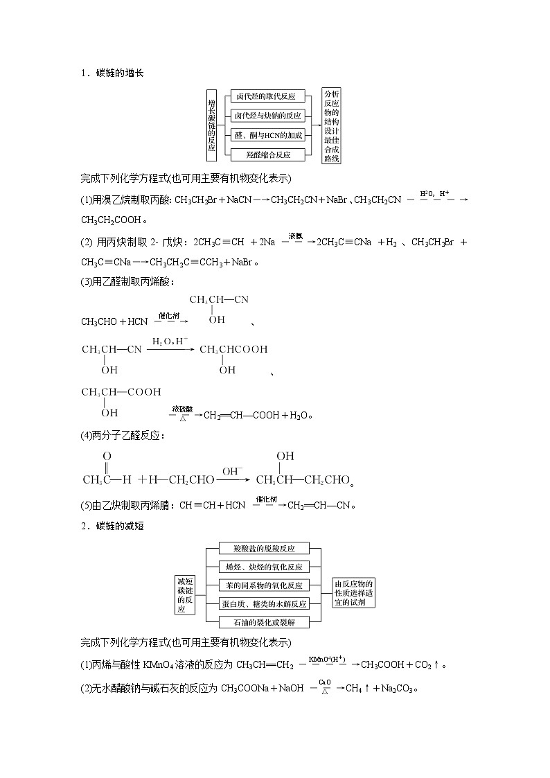 第3章 第1节 第1课时　碳骨架的构建和官能团的引入知识点习题03