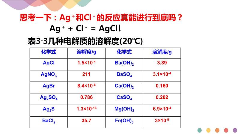 3.4.1  难溶电解质的沉淀溶解平衡-【新教材】人教版（2019）高中化学选择性必修一课件+学案+练习07