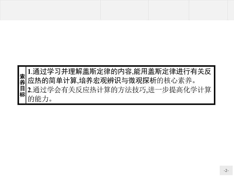 1.2 反应热的计算-【新教材】人教版（2019）高中化学选择性必修一课件+课后习题02