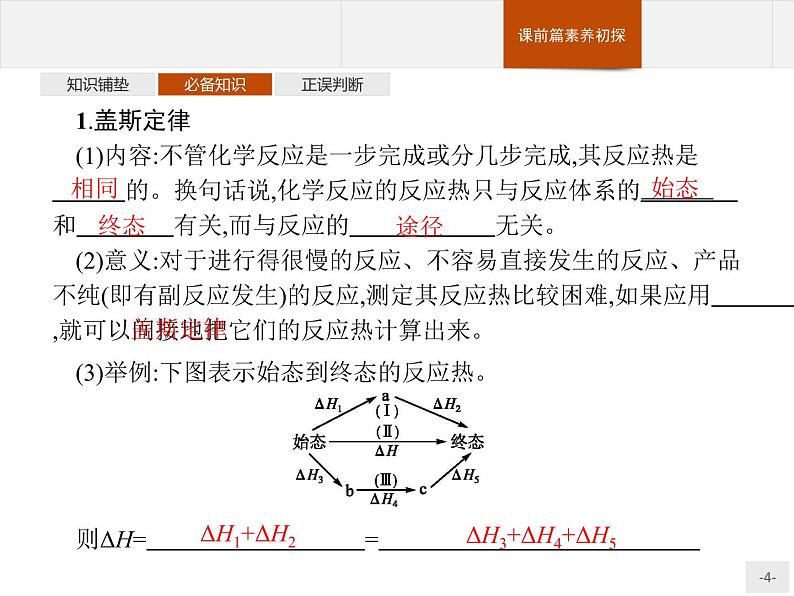 1.2 反应热的计算-【新教材】人教版（2019）高中化学选择性必修一课件+课后习题04