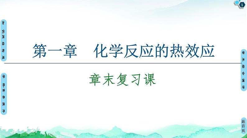 第1章 章末复习课 课件 【新教材】人教版（2019）高中化学选择性必修1(共14张PPT) 第1页