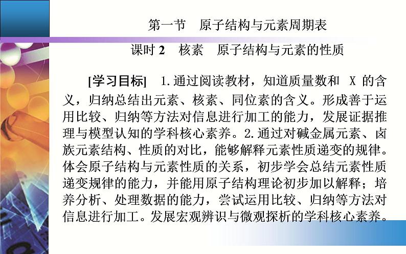 4.1 课时2 核素 原子结构与元素的性质 课件【新教材】人教版（2019）高中化学必修第一册第2页