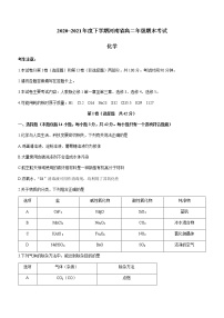 河南省2020-2021学年高二下学期期末考试化学试题 Word版含答案