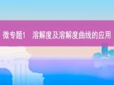 2022高考化学专题复习 专题一 化学计量  微专题1　溶解度及溶解度曲线的应用课件PPT