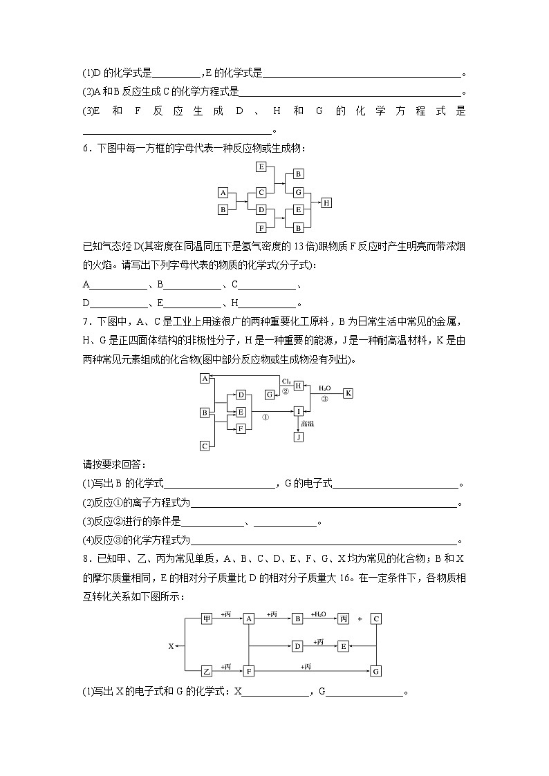 高三化学每天练习20分钟——无机框图推断题常见突破口（有答案和详细解析）第3页