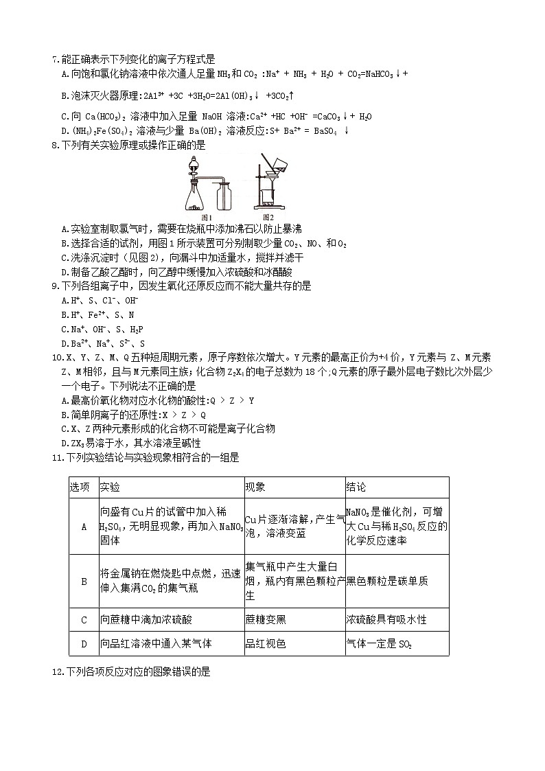 河南省洛阳市豫西名校2020-2021学年高二下学期期末联考化学试题 Word版含答案02