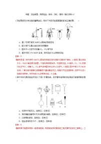 专题  实验装置、物质检验、除杂、净化、提纯（强化训练A）(解析版)