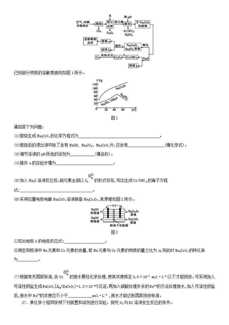 新课标Ⅲ卷2020届高考化学考前冲刺预热卷一03