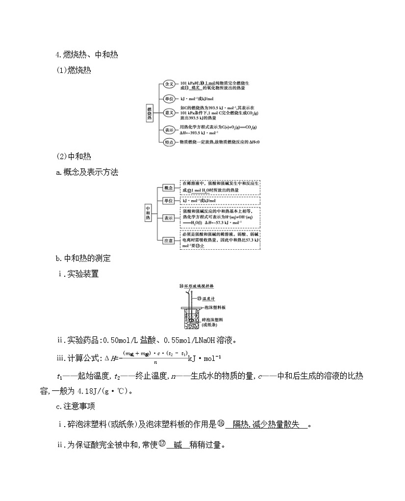 2022高考化学专题复习 专题六  化学反应与能量  第1讲　化学反应与热能学案第3页