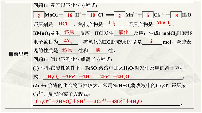 2022高中化学一轮专题复习电子稿课件  专题一 第4讲　氧化还原反应04