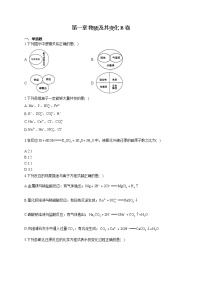 人教版 (2019)必修 第一册第一章 物质及其变化综合与测试单元测试一课一练