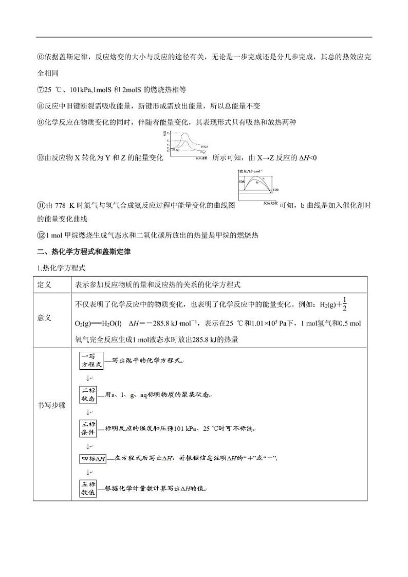 2020_2021年高考化学一轮复习讲解化学反应与能量变化第3页