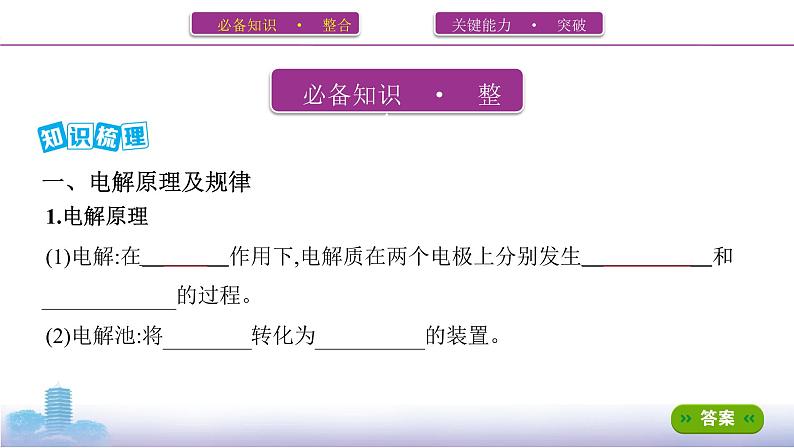 2022高考化学专题复习 专题六  化学反应与能量  第3讲　电解池　金属的电化学腐蚀与防护课件PPT第2页