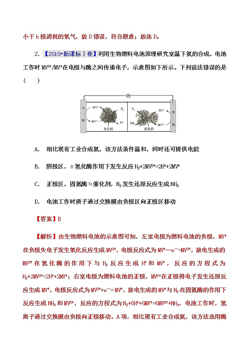 高考化学二轮备考热点特训：化学能与电能练习题第2页