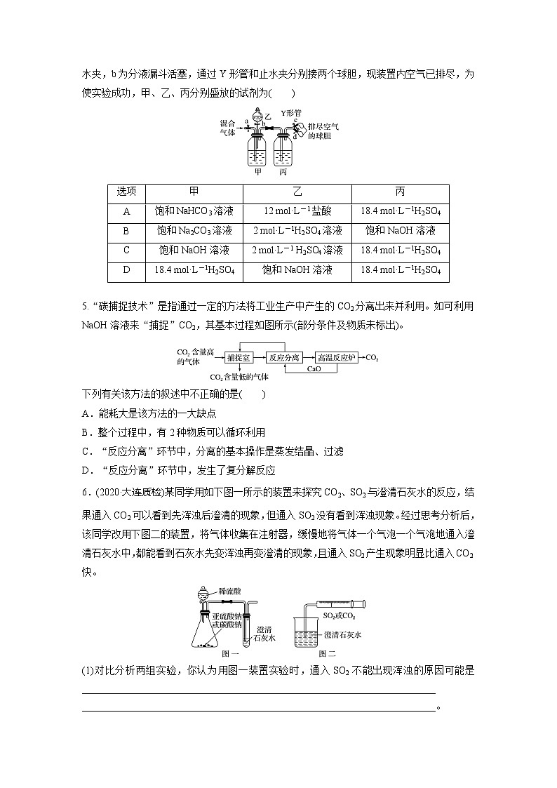 2022届高考化学一轮复习 微题型28 CO及CO2的性质、实验探究与应用（解析版）第2页