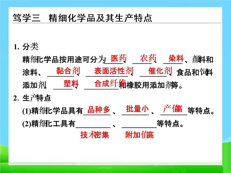 新人教版高中化学选修24.2-表面活性剂--精细化学品-课件(人教版选修2)课件06