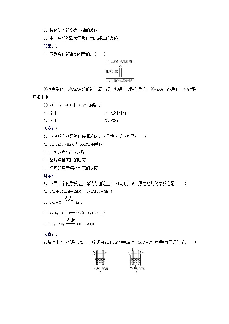 2022版高考化学一轮复习演练测评十五化学反应与能量变化含解析新人教版第2页