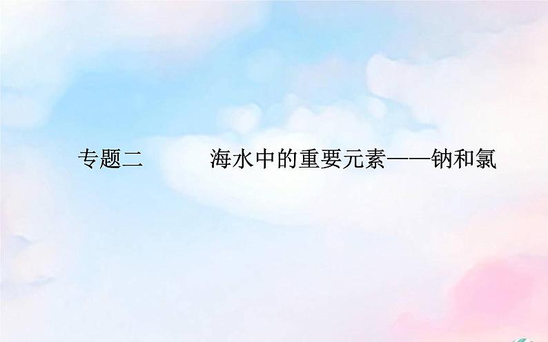 2022版高考化学一轮复习专题二第二节氯及其化合物课件新人教版第1页