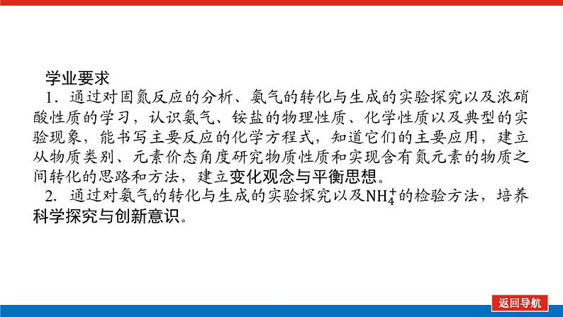 新教材2021-2022学年高一鲁科版化学必修第一册课件：3.3.2+氨与铵盐03