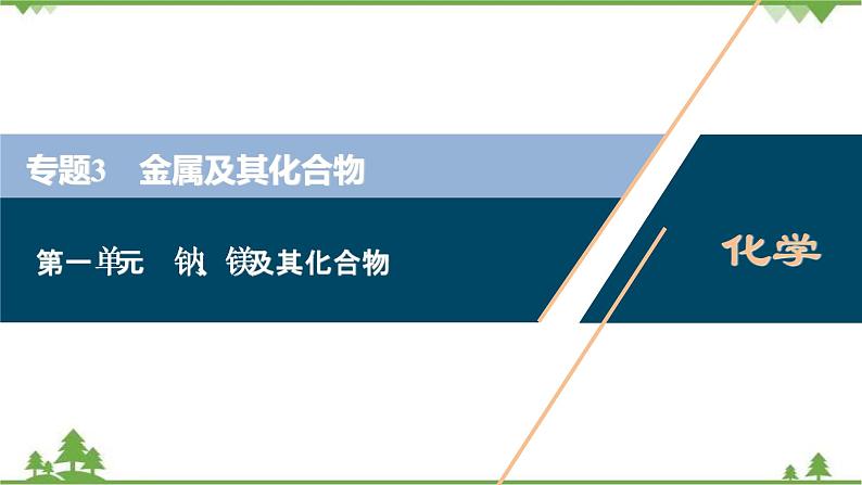 2022高考化学选考（浙江专用）一轮总复习课件：专题3+第一单元　钠、镁及其化合物01