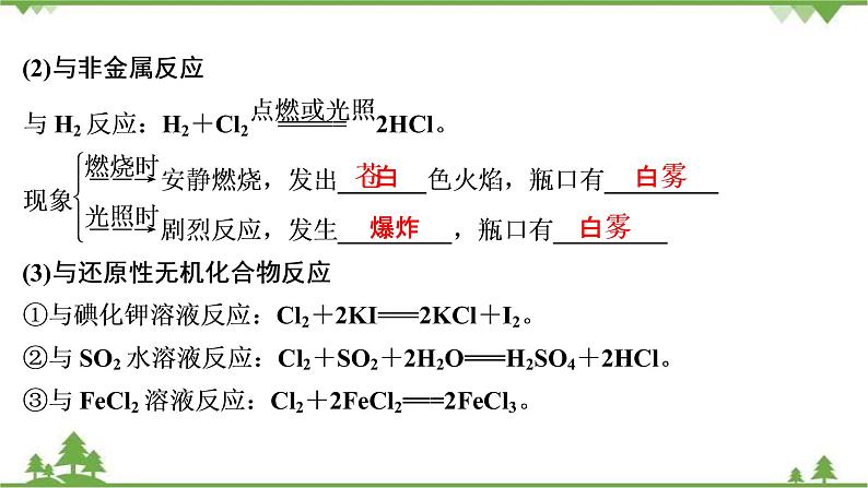 2022高考化学选考（浙江专用）一轮总复习课件：专题4+第一单元　氯、溴、碘及其化合物07