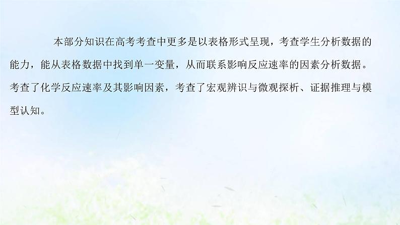 高考化学一轮复习微专题课控制变量探究影响反应速率的因素课件鲁科版02