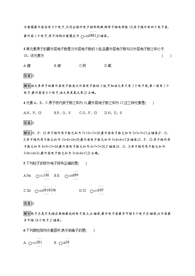 苏教版（2019）高中化学必修第一册 专题2 第三单元　第2课时　原子核外电子排布第2页