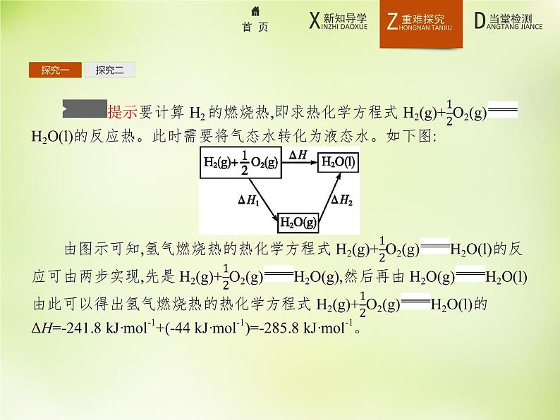 人教版 (新课标)化学选修4 化学反应原理 1.3化学反应热的计算课件第8页