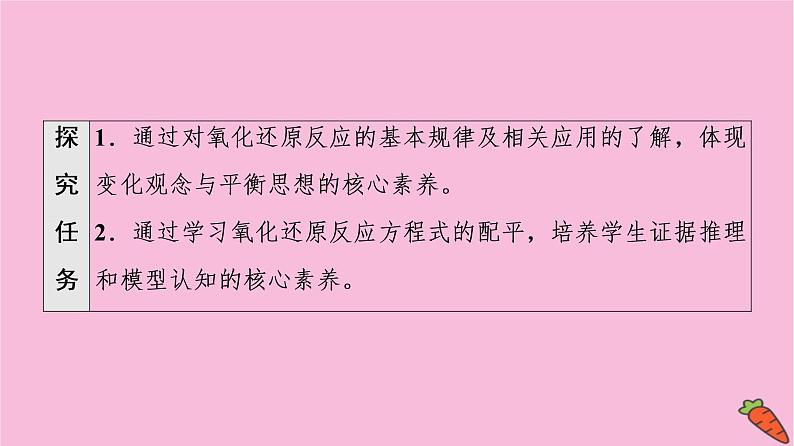 新教材2021-2022学年鲁科版化学必修第一册课件：第2章 第3节 能力课时3　氧化还原反应的基本规律和配平02