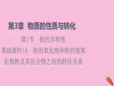 新教材2021-2022学年鲁科版化学必修第一册课件：第3章 第1节 基础课时14　铁的氧化物和铁的氢氧化物铁及其化合物之间的转化关系