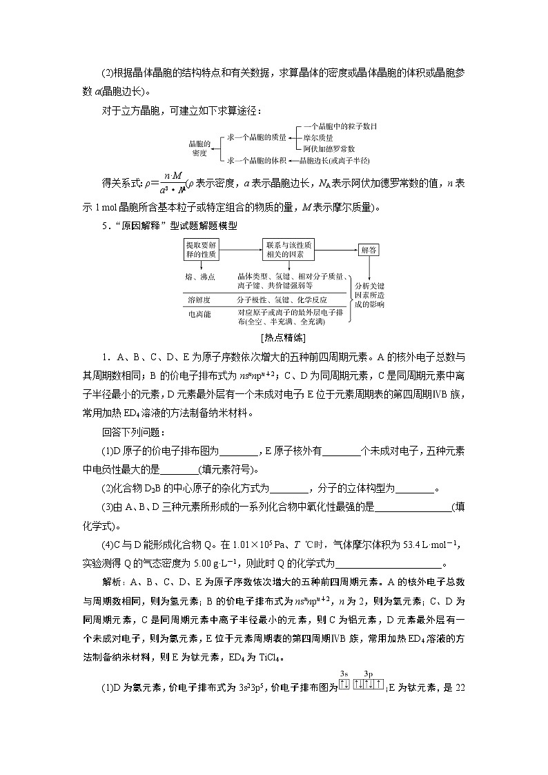2022届高考化学一轮复习讲义学案第5章  热点题型7　物质结构与性质综合题突破策略第2页