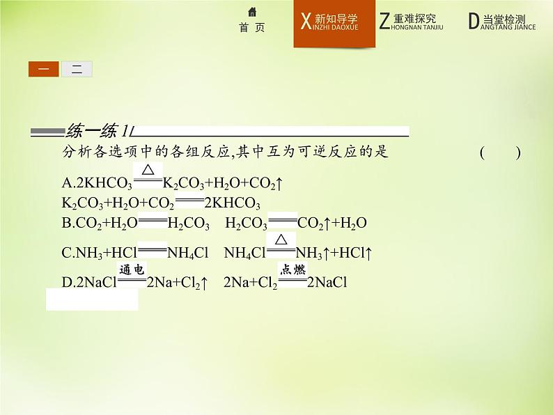 人教版 (新课标)化学选修4 化学反应原理 2.3.第1课时化学平衡状态课件05