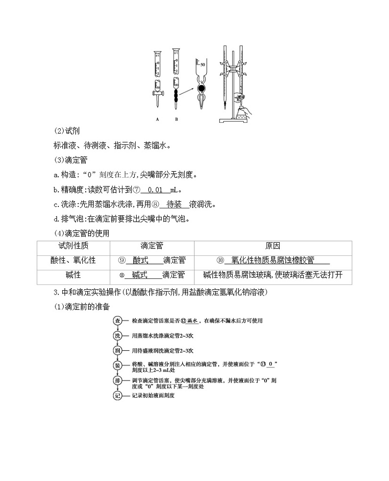 高考化学专题复习  专题八　水溶液中的离子平衡_第3讲　酸碱中和滴定学案02