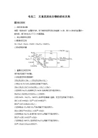 2022届高考化学二轮专题复习学案练习专题四 考点二　元素及其化合物的转化关系