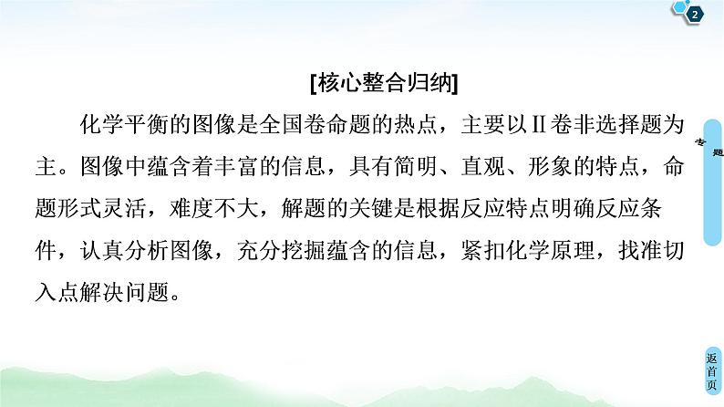 2021高三化学人教版一轮课件：第7章 高考专题讲座4 化学平衡图像的分类突破02