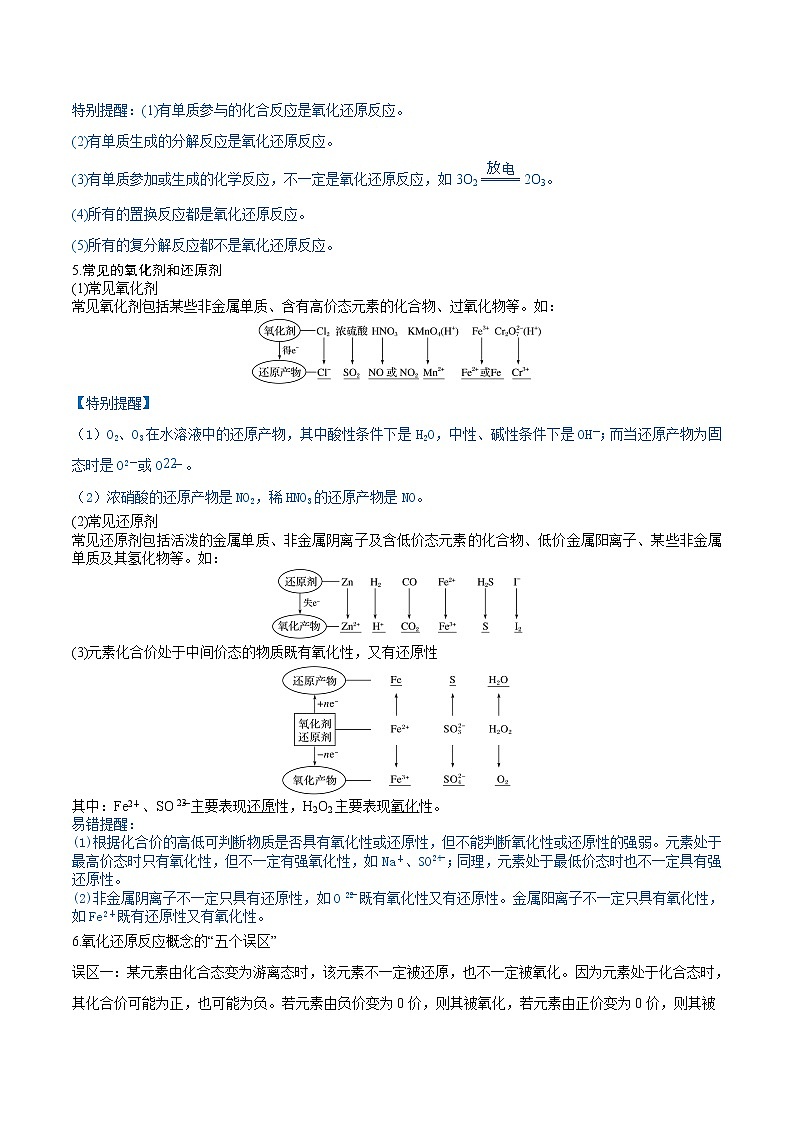 第06讲  氧化还原反应（讲）-2022年高考化学一轮复习讲练测03