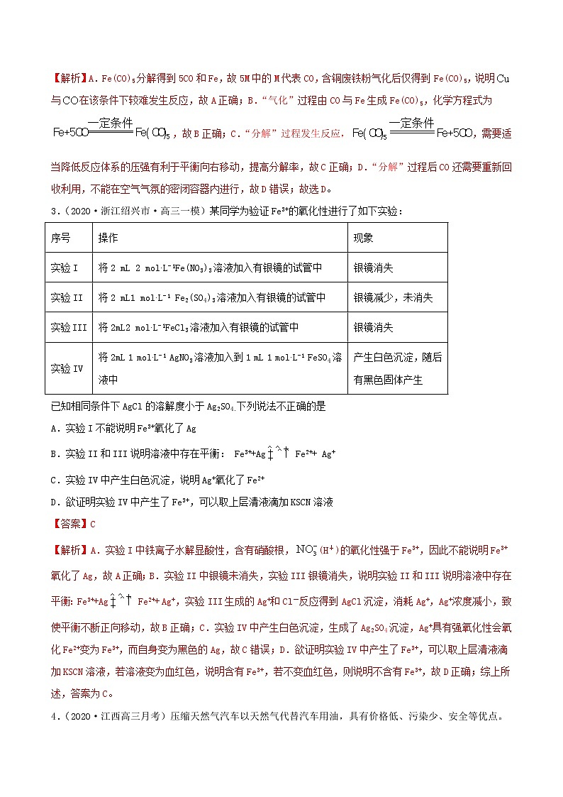 第09讲  铁及其重要化合物（练）-2022年高考化学一轮复习讲练测02