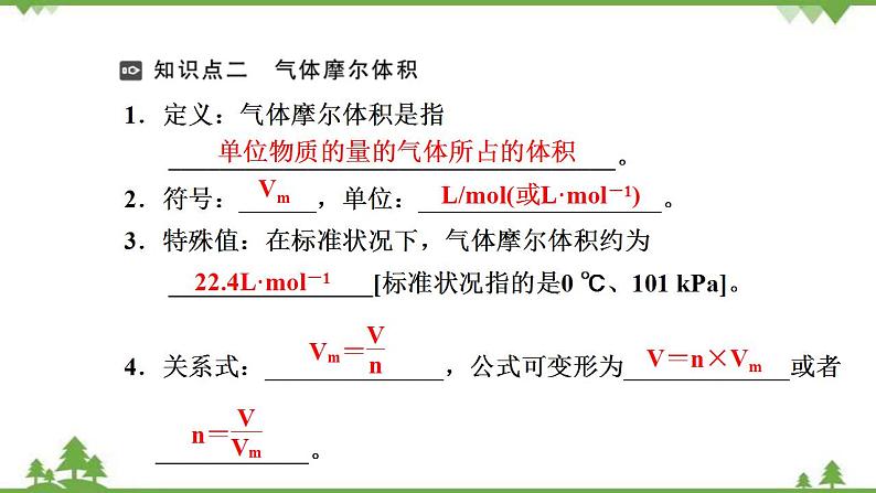 （新教材）2021-2022学年人教版化学必修第一册课件：第二章+第三节+第2课时　气体摩尔体积05