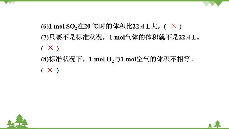 （新教材）2021-2022学年人教版化学必修第一册课件：第二章+第三节+第2课时　气体摩尔体积08