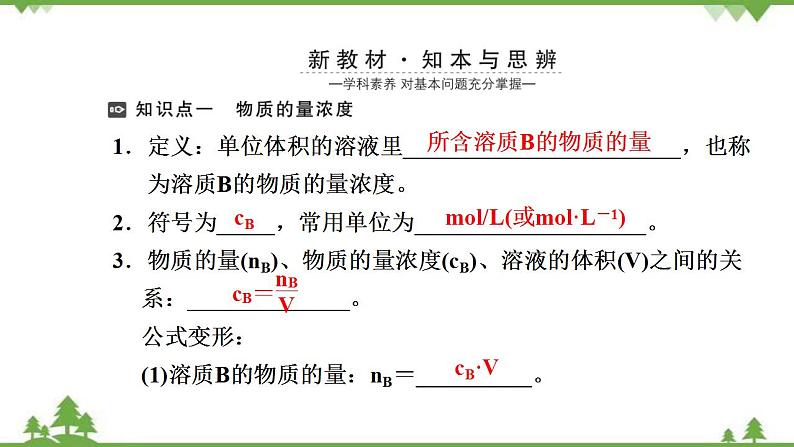 （新教材）2021-2022学年人教版化学必修第一册课件：第二章+第三节+第3课时　物质的量浓度第3页