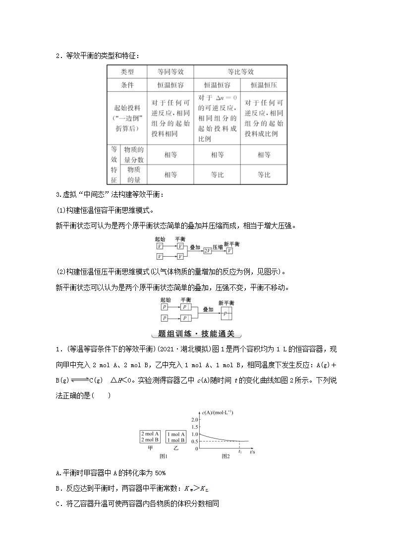 等效平衡 高考化学一轮复习强化提升课学案新人教版03