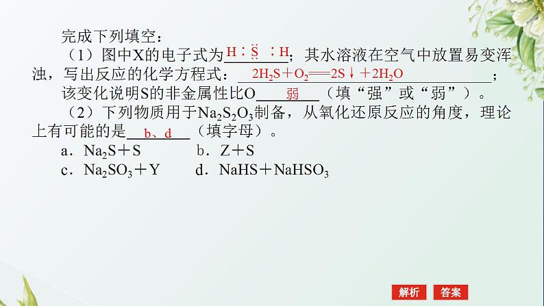 8含硫化合物的转化与应用课件新人教版 高考化学一轮复习第8页