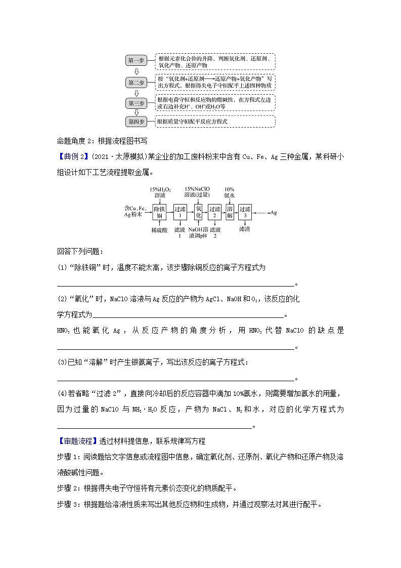 高考化学一轮复习微专题强化提升课陌生情境中的氧化还原反应方程式的书写学案新人教版第2页