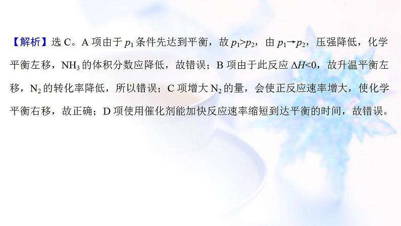 高考化学一轮复习课时作业二十五化学平衡常数工业合成氨课件鲁科版03