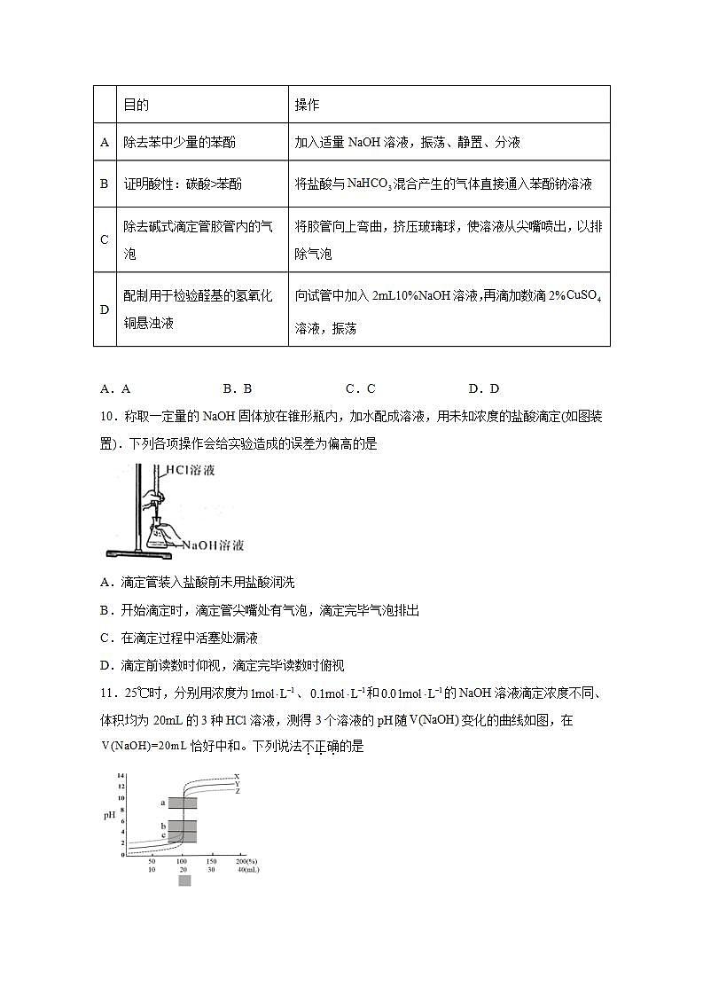 2022届高三化学一轮高考复习常考题型：44酸碱中和滴定第3页