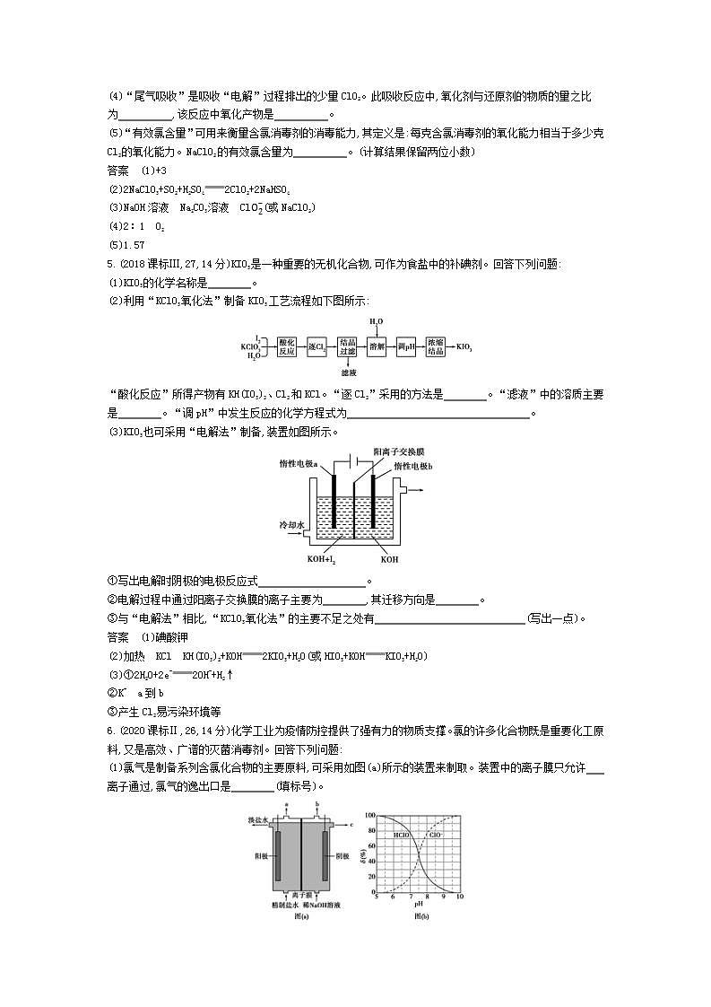 2022版高考化学选考山东专用一轮总复习集训：专题五非金属及其化合物 —模拟第2页