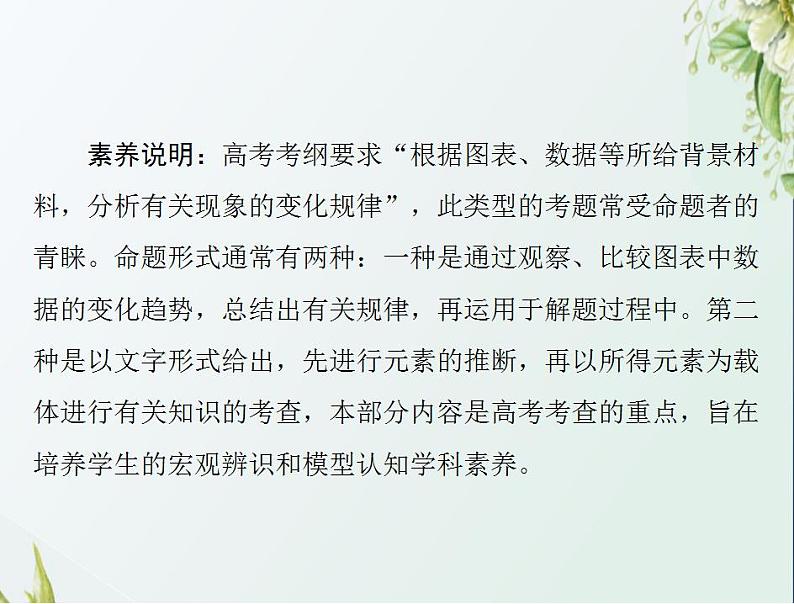 通用版高考化学一轮复习模块1化学基本概念第三单元高考素能提升五元素推断题的分类突破课件第2页