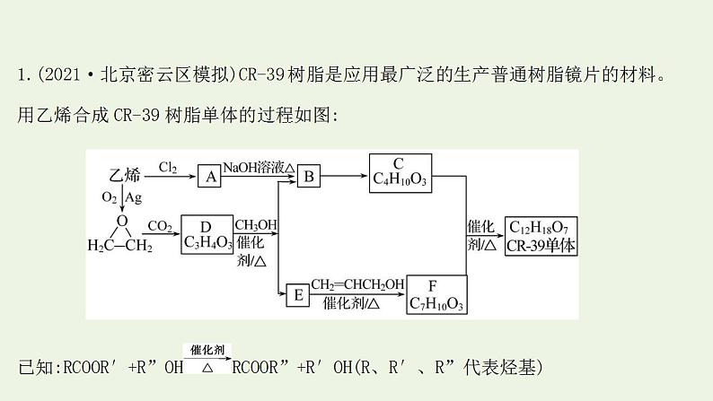高考化学一轮复习高考专项练二十有机化学基础专练课件鲁科版第2页