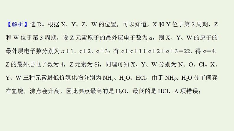 高考化学一轮复习高考专项练七元素周期律综合应用专练课件鲁科版第7页